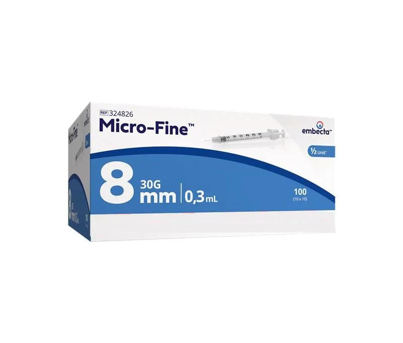 0.3ml 30g 8mm BD Microfine Syringe and Needle u100