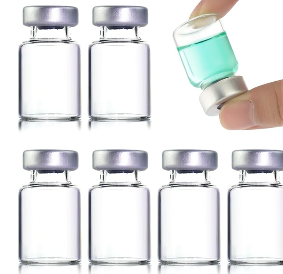 2ml Sealed Sample Vials, Clear Empty Glass Bottles